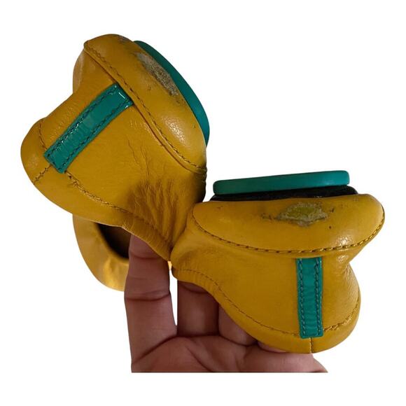 Tieks by Gavrieli  Womens US 6 Mustard Yellow Casual Comfy Ballet  Leather Flats - Picture 8 of 14